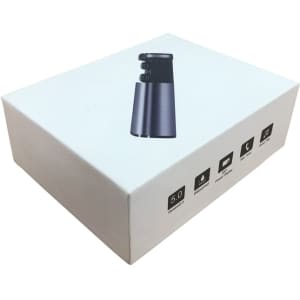 A sleek, white box featuring a grey Royston TWS earbuds design and a branding logo.