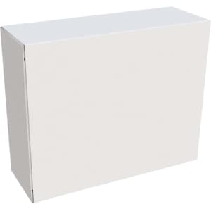 A plain white box with a flat lid, designed for storage or packaging.