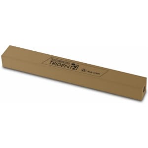A rectangular brown box containing the Trident 2 Eco Charge Cable made from RPET, featuring a logo.