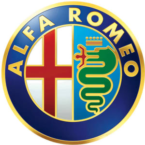 A circular logo featuring a blue background with a green serpent and a red cross, surrounded by gold lettering.