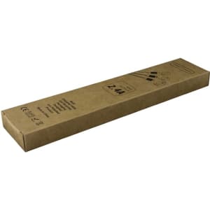 A packaged Murano Charge Cable in a long, rectangular cardboard box, featuring a simple design and various logos.
