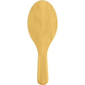 A bamboo hair brush with a smooth, natural finish, featuring an oval-shaped head and a sturdy handle.