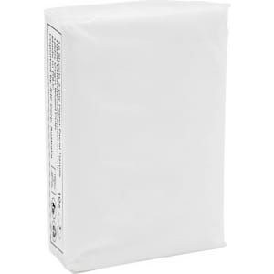 A white pack of Micro Pocket Pack Tissues, featuring a branding logo on the front.