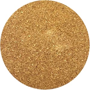 A round cork coaster set featuring a textured gold surface. The coasters are designed for home use and come in a set of four.