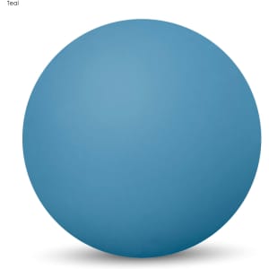 A teal high bounce ball with a smooth, matte finish. The ball is round and vibrant in colour.