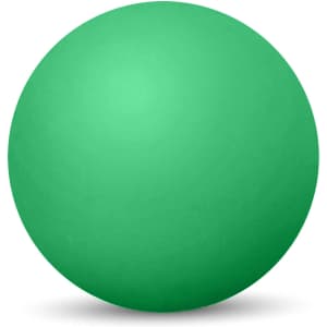 A green high bounce ball featuring a smooth surface and a round shape, designed for novelty and fun.