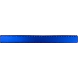 A blue aluminum ruler measuring 30cm, featuring clear markings and a logo.