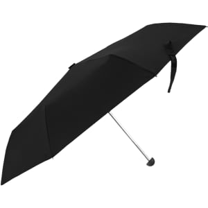 A black Paraflex umbrella with a silver handle and a logo, designed for leisure and outdoor activities.