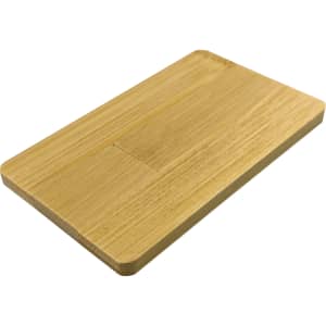 A bamboo USB flash drive with a simple, sleek design, featuring a natural wood finish.