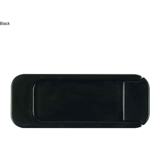 A black security webcam cover with a sliding mechanism for privacy. Features a smooth, sleek design.