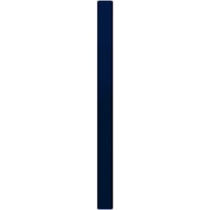 A carpenter pencil in a deep blue colour with a straight, elongated shape and a branding logo.