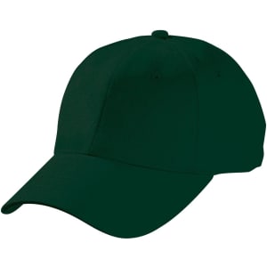 A dark green heavy brushed cotton cap with a curved brim and ventilation holes. It features a logo on the front.