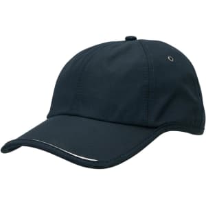 A dark blue cap with a curved brim and a subtle logo. The fabric appears lightweight and breathable.