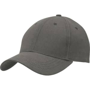 A green hemp cap with a curved brim and stitched detailing, featuring an unembellished design.