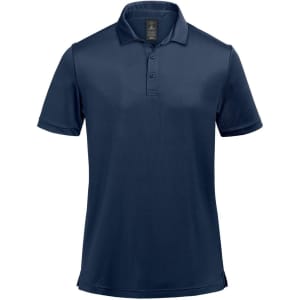 A navy blue Men's Monterey Polo shirt, featuring a collar and button placket, with a logo on the chest.