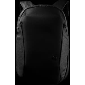 A sleek, black Swissdigital Cosmo 3.0 Backpack with a minimalist design and a logo on the front.