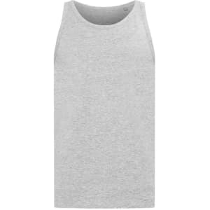 A grey men's tank top, featuring a simple design and no visible logos or branding.