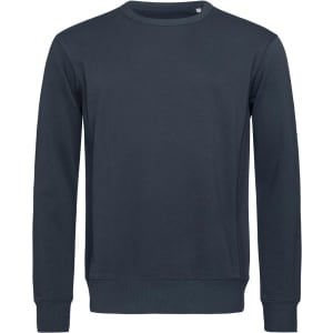 A dark green men's active sweatshirt with long sleeves and a crew neckline, featuring a logo.