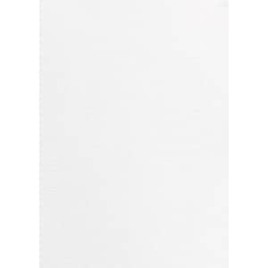 A white women's button-up shirt with 3/4 sleeves, featuring a subtle textured fabric. It has a logo on the label.