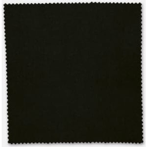 A square piece of black fabric with a textured edge, representing a mens stretch lining material.
