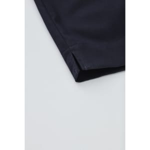 A navy women's cargo short, featuring a comfortable waistband and hem detail. The item includes a logo.