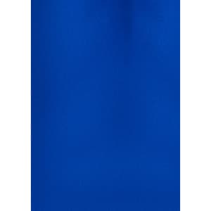 A plain short sleeve shirt in vibrant blue, featuring a simple design and a brand logo.