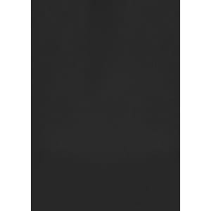 A plain black women's tunic made from soft fabric, featuring a simple design and an unobtrusive logo.