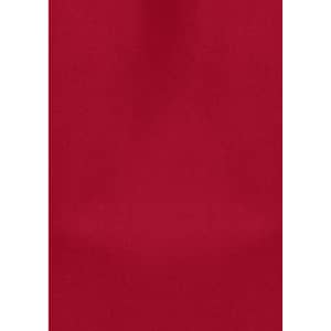 A plain red tunic featuring a simple design, suitable for uniforms and casual wear. It includes a branding logo.