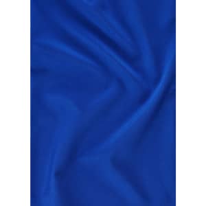 A smooth, vibrant blue fabric, showcasing a rich texture and colour, suitable for tunic designs.