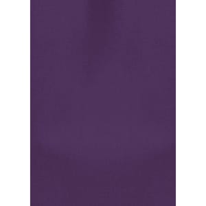 A plain purple tunic featuring a logo, designed as a women's uniform.