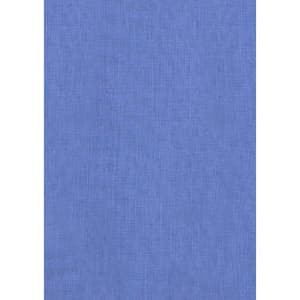 A women's 3/4 sleeve shirt in a soft blue fabric with a textured appearance. It features a logo on the design.