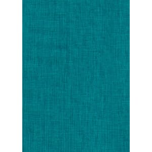 A textured fabric in a rich teal colour, suitable for a women’s 3/4 sleeve shirt. It features a subtle pattern.