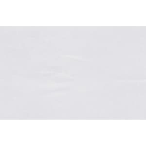 A white women's short sleeve button-up shirt, featuring a subtle texture and a logo on the chest.