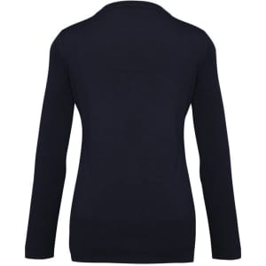A dark navy women's Milano cardigan with long sleeves and a simple design, featuring no visible logos.