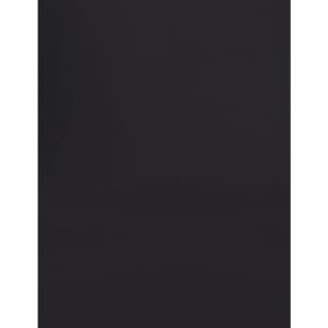 A black long sleeve button-up shirt with a logo.