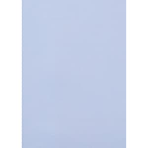 A light blue short sleeve button-up shirt with a branded logo. The fabric appears soft and smooth.