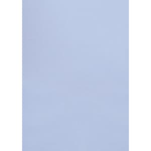 A light blue women's button-up shirt with 3/4 sleeves, featuring a logo on the front.