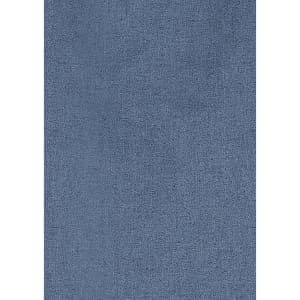 A textured fabric swatch featuring a medium blue colour, suitable for a shirt. The material looks soft and versatile.