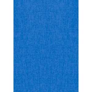 A textured fabric in a vibrant blue colour, designed for the Women's Oasis Overblouse. Includes a logo.