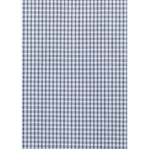 A checked fabric pattern in navy and white, suitable for a tailored long sleeve shirt.