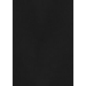 A plain black short sleeve button-up shirt featuring a logo.