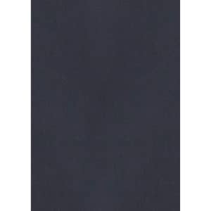 A dark navy button-up shirt with short sleeves and a logo on the chest.