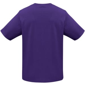 A purple short sleeve t-shirt with a relaxed fit and no visible branding on the back.