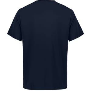 A plain navy blue short sleeve tee with a standard fit and no visible branding on the back.