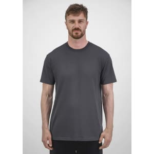 A grey men's short sleeve tee with a standard fit and minimal branding.