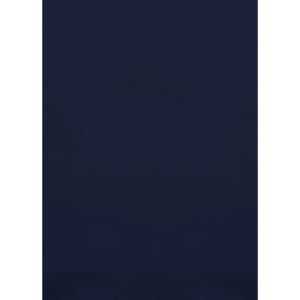 A dark navy blue long-sleeve stretch shirt featuring a logo, designed for workwear.