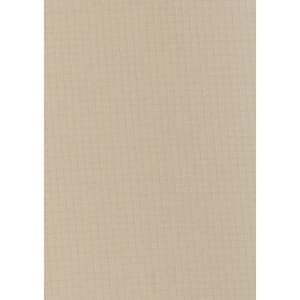 A solid beige fabric texture with a subtle grid pattern, suitable for a men's outdoor long sleeve shirt.