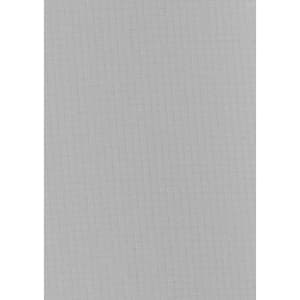 A light grey long sleeve button-up shirt with textured fabric and a logo.