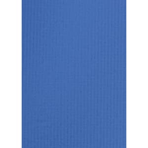 A blue outdoor short sleeve button-up shirt with a textured fabric and a logo on the chest.