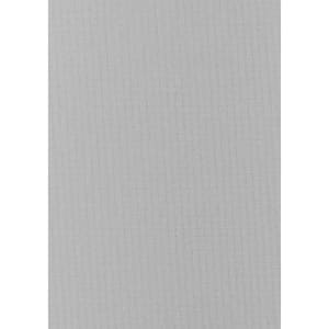 A light grey fabric with a textured pattern, suitable for a button-up shirt. Features a branding logo.